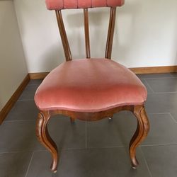 Pair of Antique Biedermeier Chairs Upholstered Seats and Backs