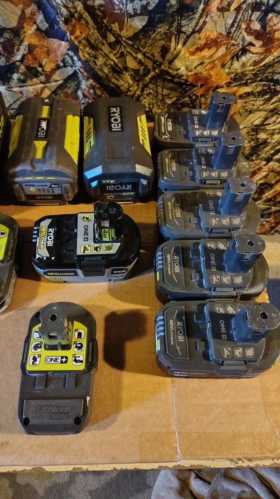 Ryobi Battery Parts Lot
