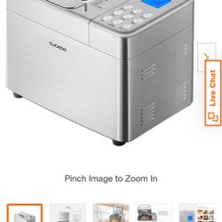 Like New Stainless Steel Bread Machine 