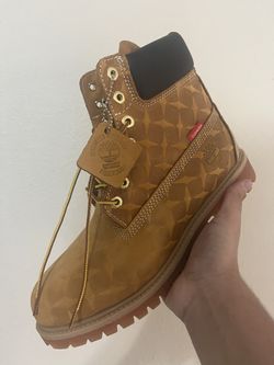 Timberland 6" Premium Waterproof Boot Supreme Diamond Plate Wheat