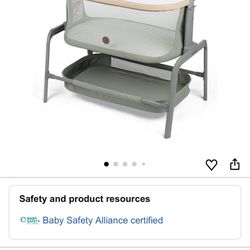 Maxi-Cosi Iora Bedside Bassinet – Classic Green