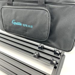 Guitto Guitar Pedal Board - Clip-Mount. 20”x6.75”. Aluminum Alloy with Carry Bag (GPB-01 Small)
