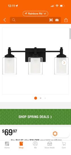 Vanity ligth matte black