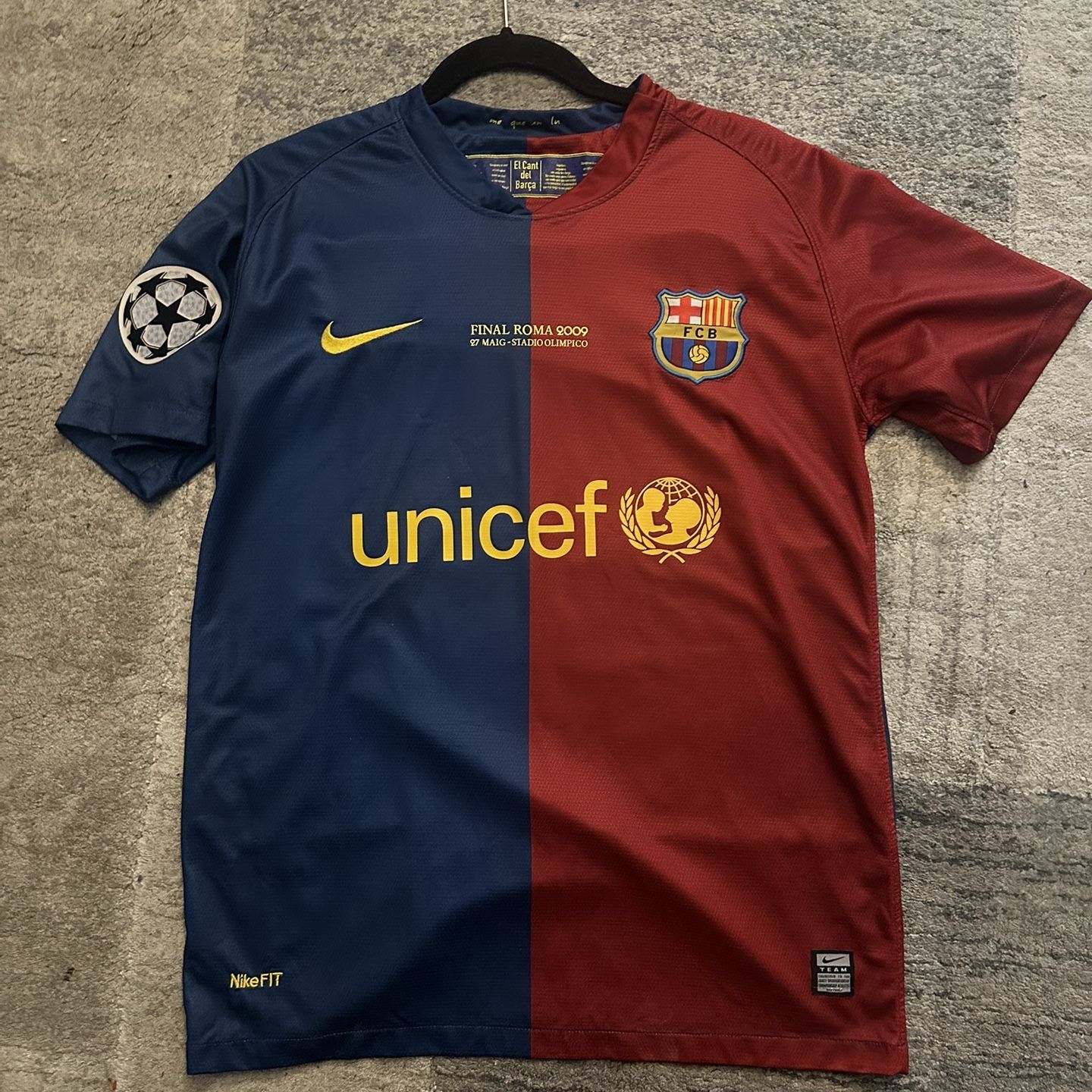 FC Barcelona 2008-09 Champions League Final Kit Rafa Marquez