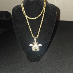 New Gold Plated Rope Chain With Bling Money 💰 