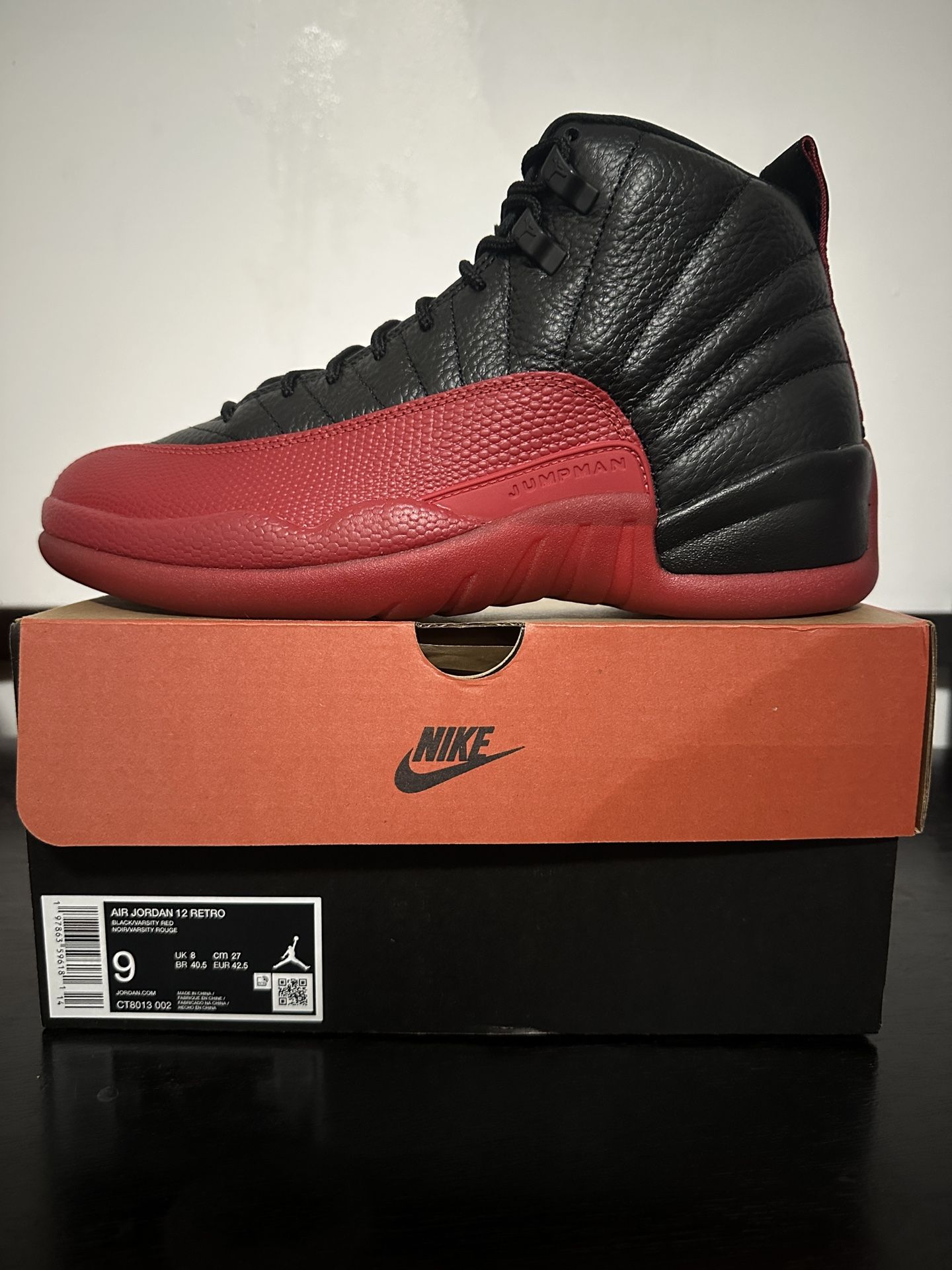 Air Jordan Retro 12 Flu Game Size 9