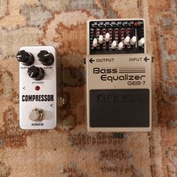 Bass Pedals  EQ and Compressor