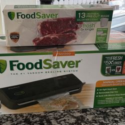 Food Saver & Extra Bags New Open Box