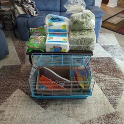 Small Animal Cage And All Supplies.