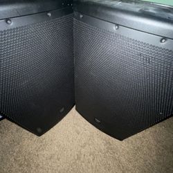 JBL Professional Speakers And Model EON615  Also Free Tripods 