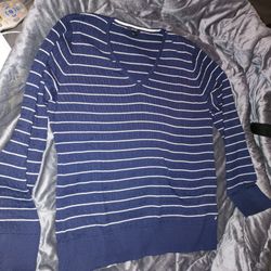 Nautica Sweater Size XL Multicolor V Neck Cotton