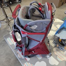 Osprey Poco Plus Red Infant Child Carrier w/ Sun Shade Red and Gray