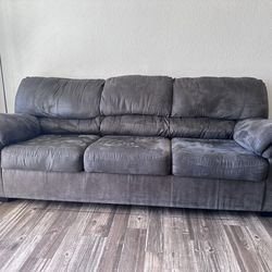 Signature Design By Ashley Bladen Slate Faux Leather Sofa