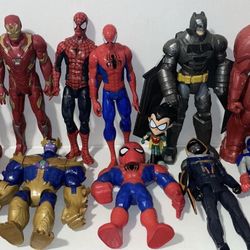 Large 10”+ Figure Lot Marvel DC