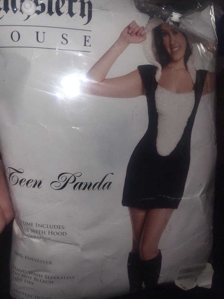 Teen Panda Costume Size Large