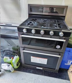30-Inch 5 Burner Gas Double Oven Convection Range