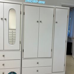 Tall Closet Wardrobe White Ropero Nuevo Cajonera Dresser 