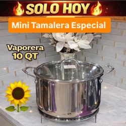 Mini Olla Tamalera Vaporera  10qt Especial $165.00 Prepara Tamales Birria Frijoles Pozole Princess House Ventas Finales 