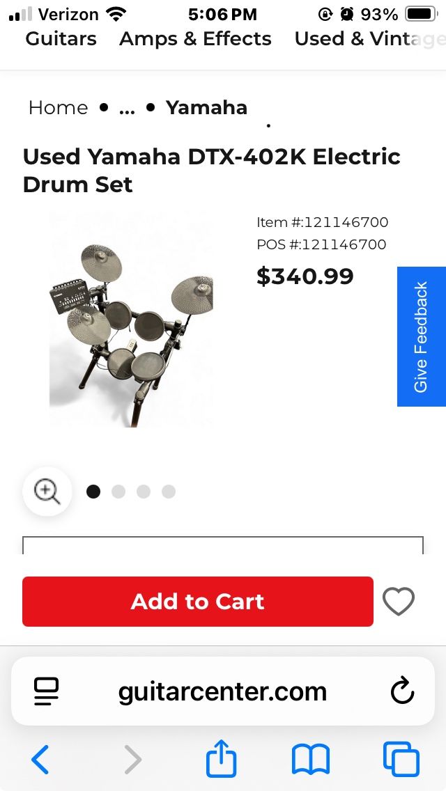 Yamaha electronic drum set complete