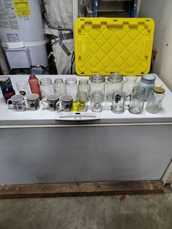Mixed Lot of Glass Jars and Mugs