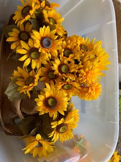 Assorted Faux Fall Flower Arrangements