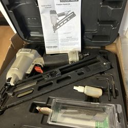 Husky 5hp, 22gallon Air Compressor With Nail GunAnd Staple Gun