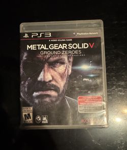Metal Gear solid V Ground Zeroes PS3