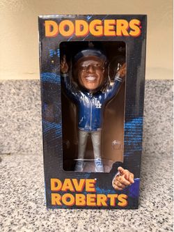 Los Angeles Dodgers Dave Roberts 2024 World Champions Bobblehead MLB Baseball, Manager of the year, Baseball Memorabilia and