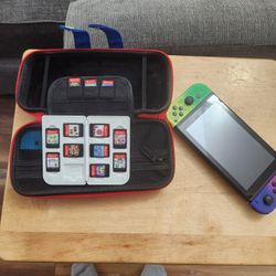 Nintendo Switch With 11 Games