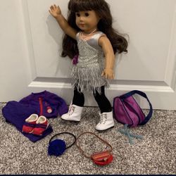 American Girl Doll with Sport Accessories