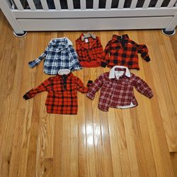 Baby Boy 18 Month Flannel (Fall/winter) Bundle 