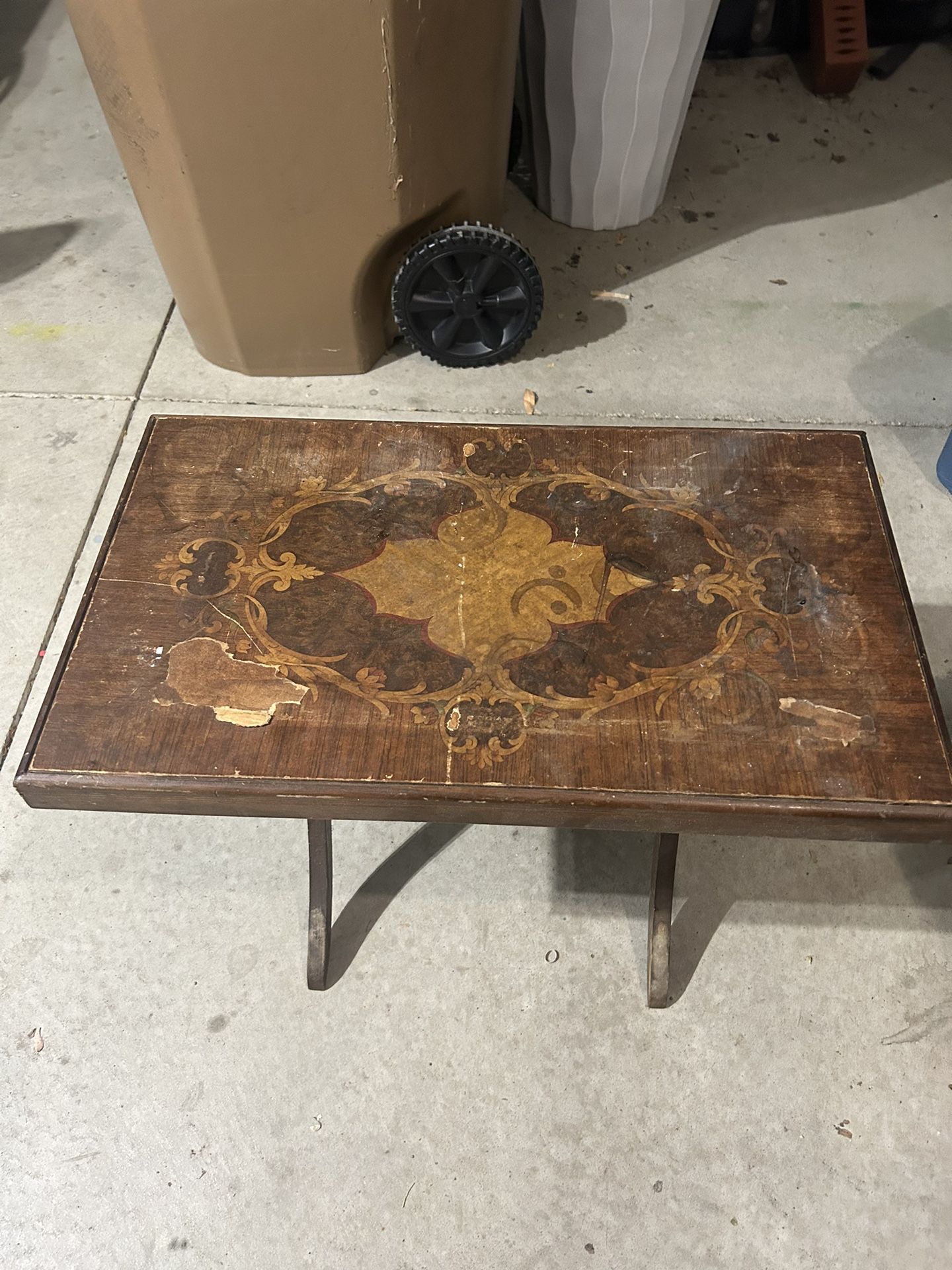 Vintage Wooden Tv Tray Table