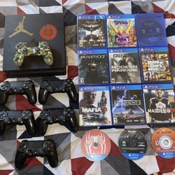 PS4 Console (comes W/ 6 Controllers & 16 Games