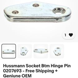 Hussmann Socket Btm Hinge Pin 0207693 Geniune OEM