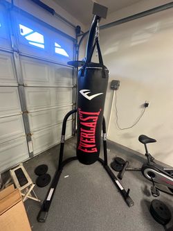 Everlast Heavy Punching Bag with Stand And Speed Bag
