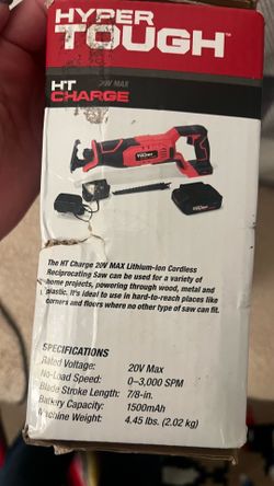 Hyper Tough cordless reciprocating saw