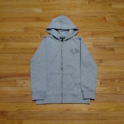 True Religion Boys World Tour Zip Up Hoodie Extra Large NOT FREE