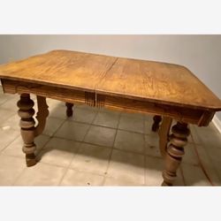 Antique Solid Oak Table 