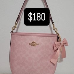 Coach Pink Bucket Bag