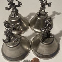 4 vintage Clown Bells Circus Carnival Roedo