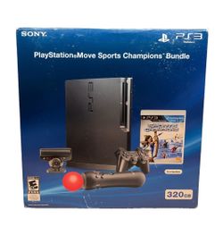 Brand New FACTORY SEALED PlayStation 3 Move Sports Champions Bundle 320GB