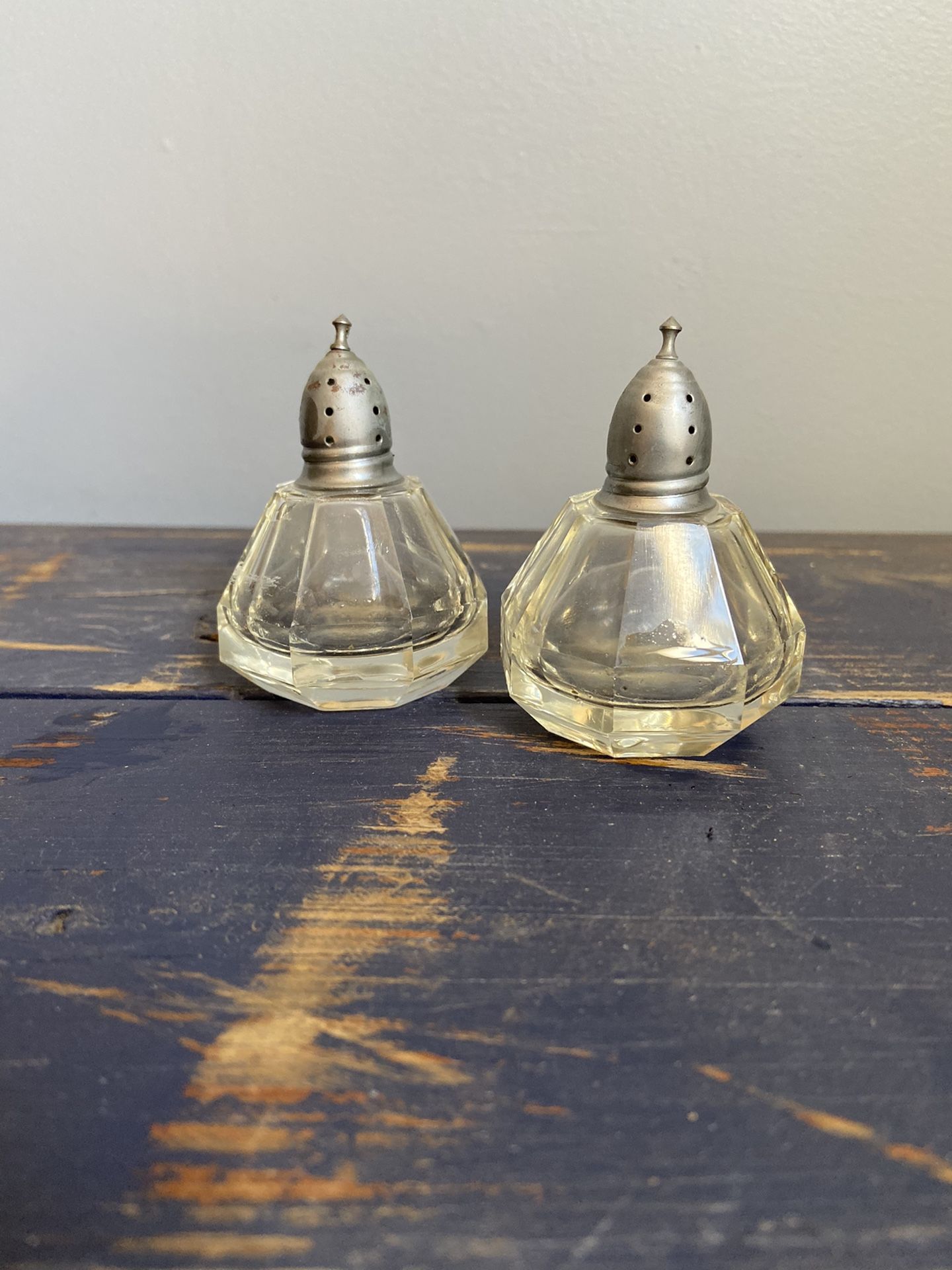 Vintage salt and pepper shakers