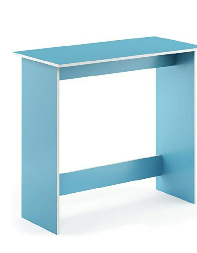 FURINNO SIMPLISTIC LIGHT BLUE & WHITE STUDY TABLE