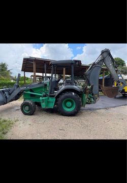60900A9 BACKHOE LOADER JOHN DEERE 310K EP 4X4 WITH HAMMER