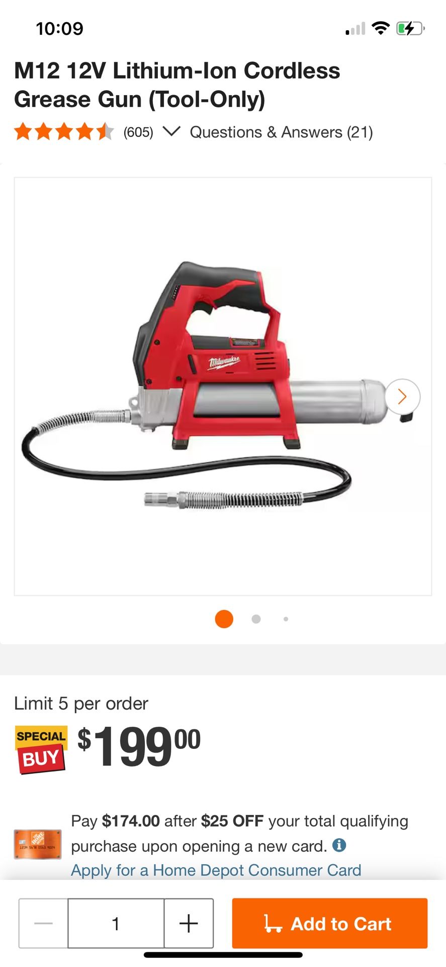 Milwaukee M12  Cordless Grease Gun New Tool Only