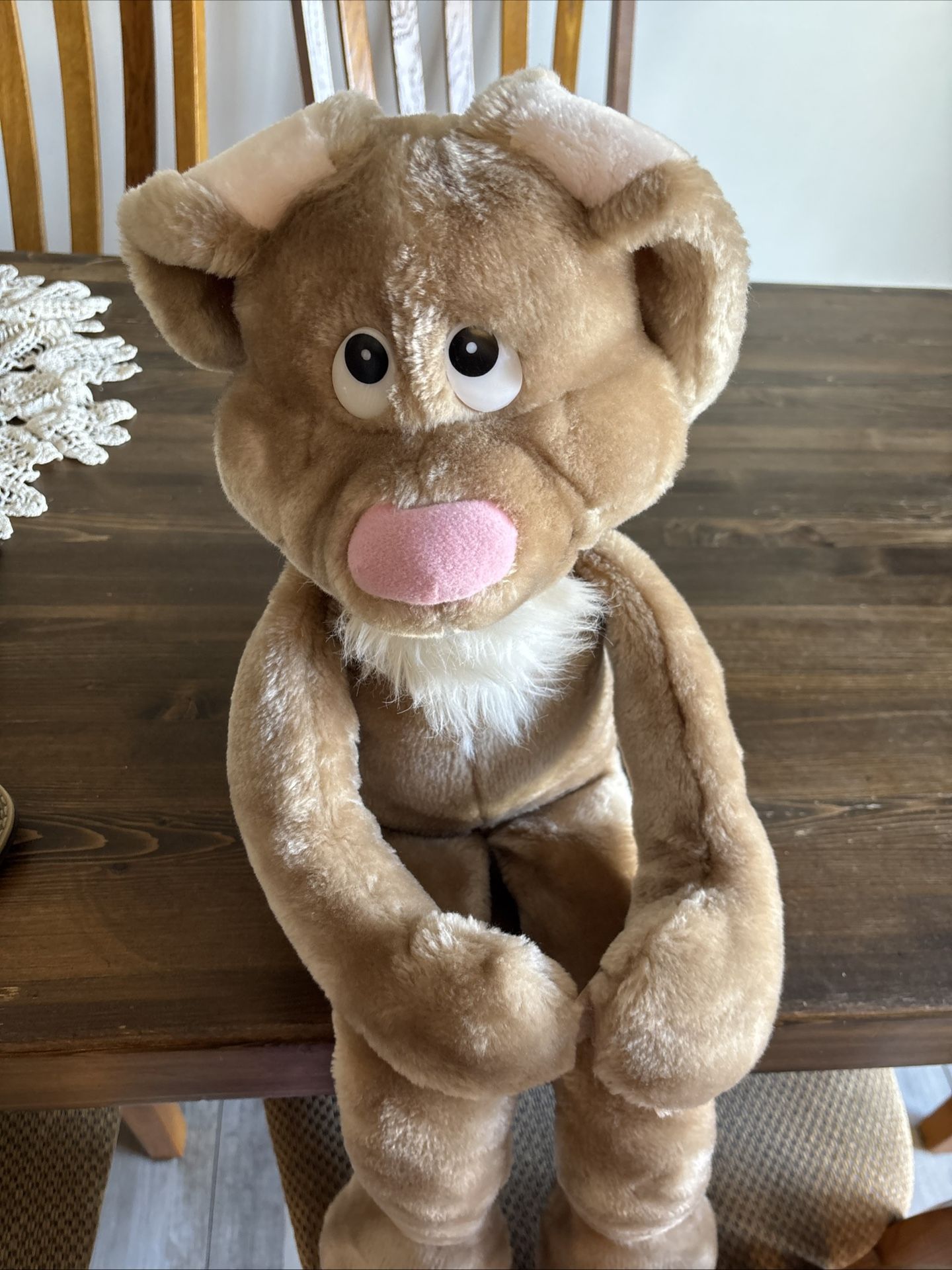 Wallace Berrie & Co vintage 1982 floppy ear bunny Easter rabbit plush 38”