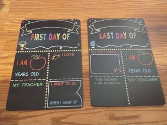 New Double-Sided First Day of School and Last Day Of School Signs $4 each