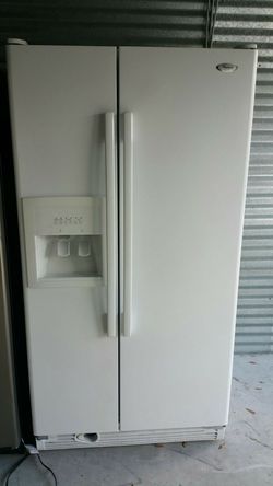 Whirlpool white fridge
