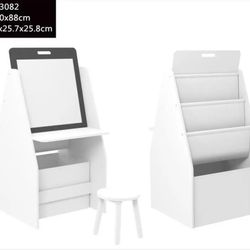 Kids Activity Stand With Chair