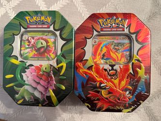 Pokémon TCG Mega Meganium ex & Mega Emboar ex Tins